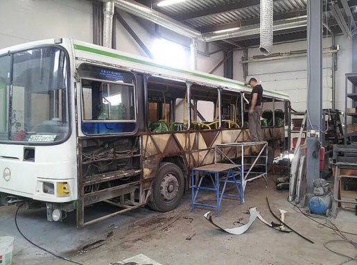 Ремонт автобусов, замена стекол, ремонт кузова стоимость ремонта и где отремонтировать - Липецк