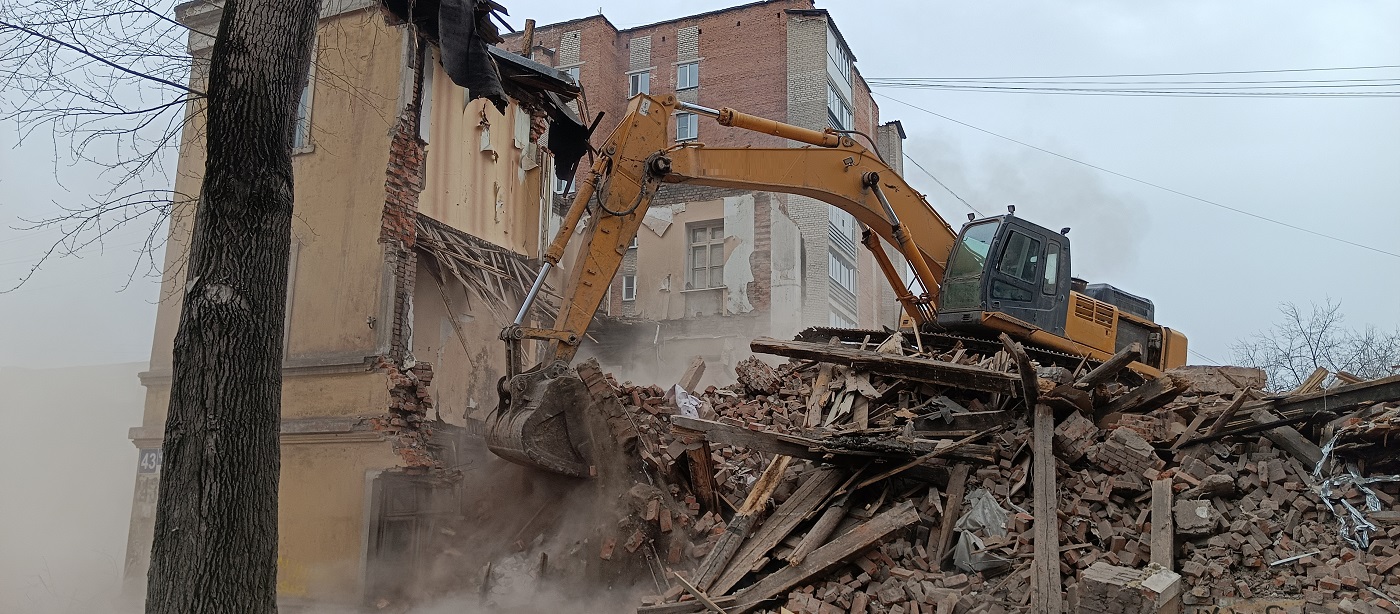 Услуги по сносу и демонтажу старых домов, строений и сооружений в Ельце